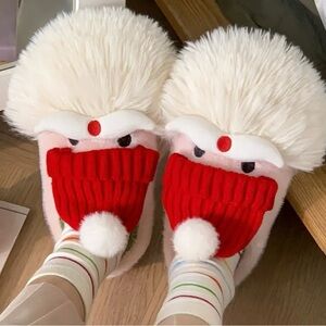 Plush Santa Slippers